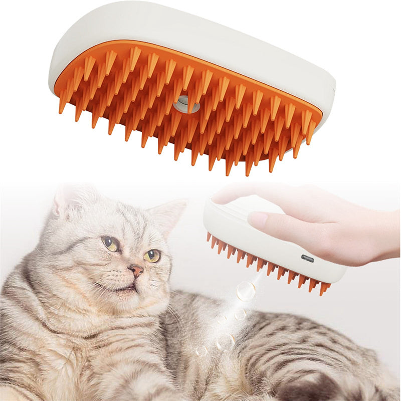 USB Rechargeable Pets Steam Brush Spray Massage Comb - Outlitte