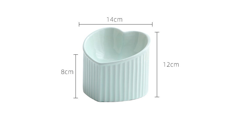 Pet Ceramic Bowl With Inclined Mouth - Outlitte