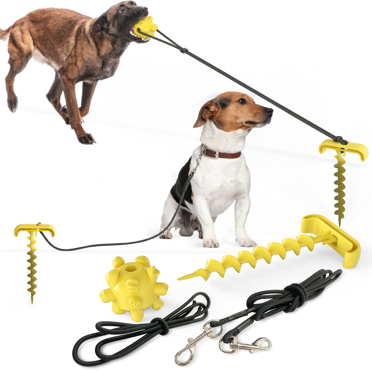 Tie dog leash dog toy - Outlitte