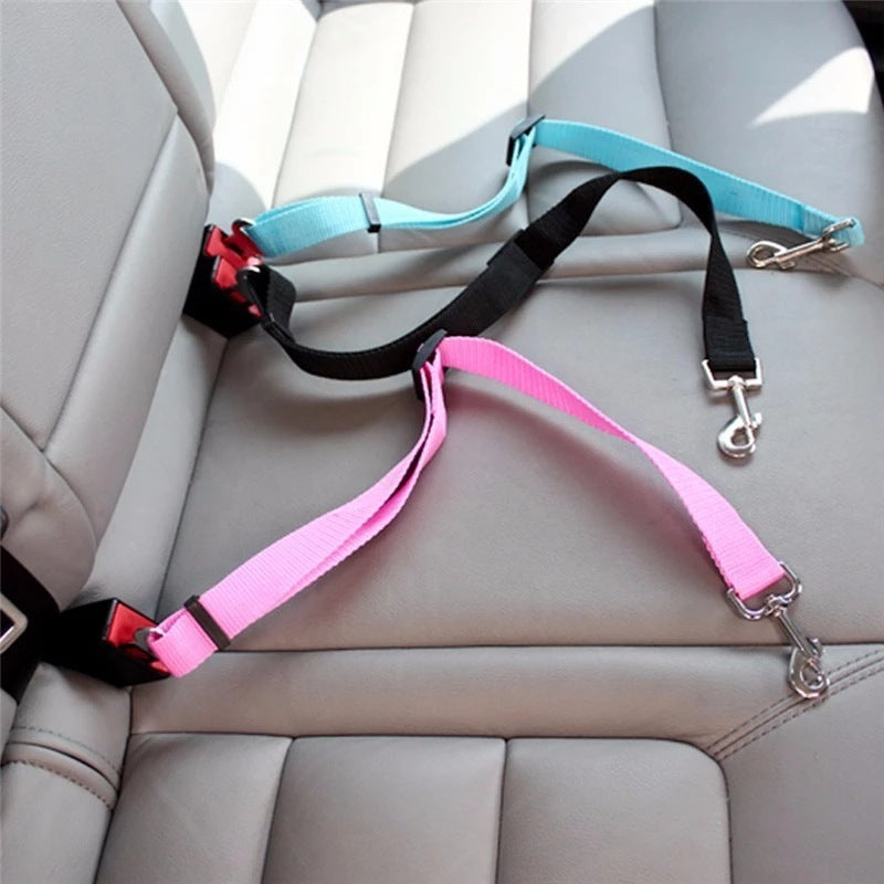 Adjustable Pet Cat Dog Car Seat Belt Pet Seat Vehicle Dog Harness - Outlitte