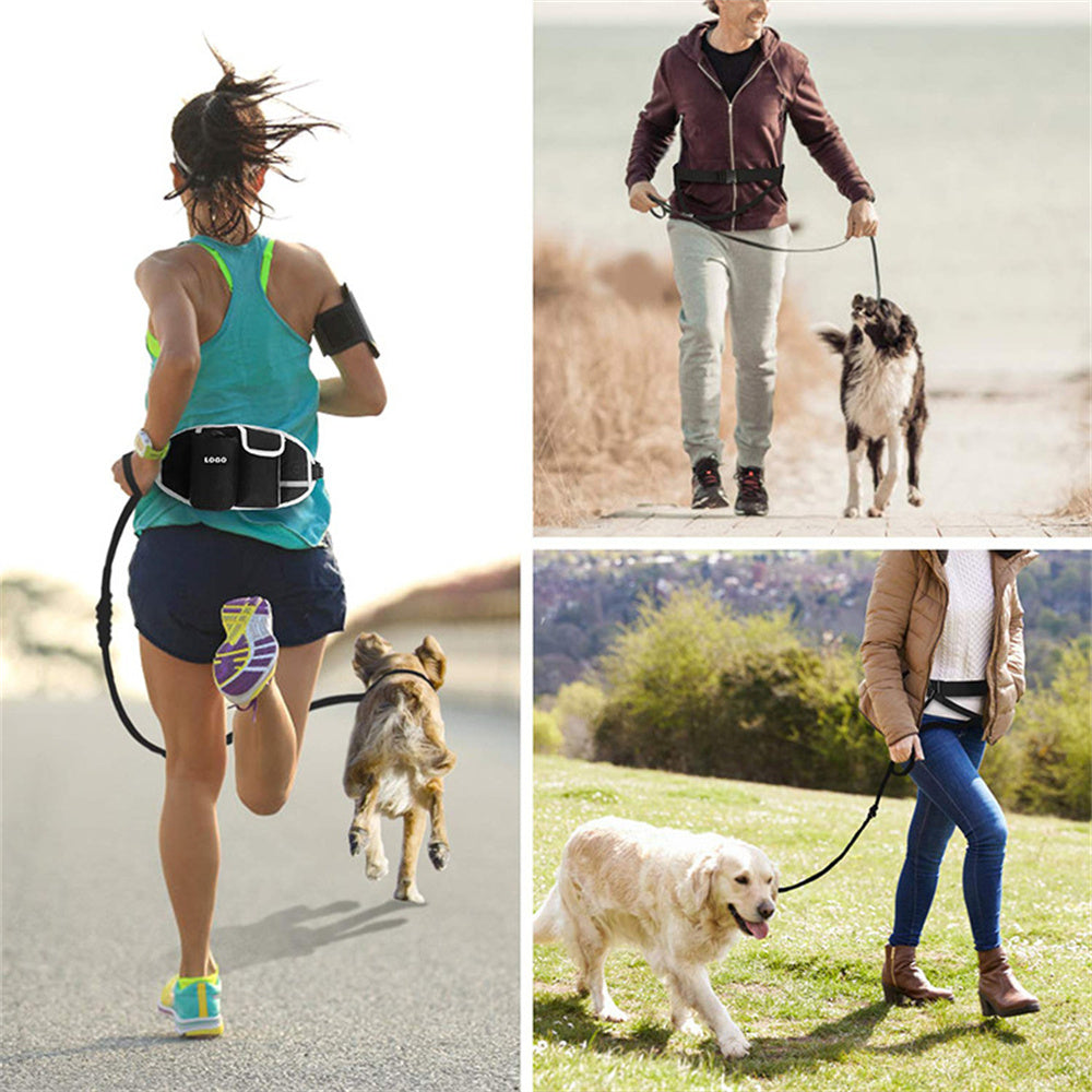 Dog Training Leash Waist Bag Hands-Free Outdoor Pet Running Walking Leash - Outlitte