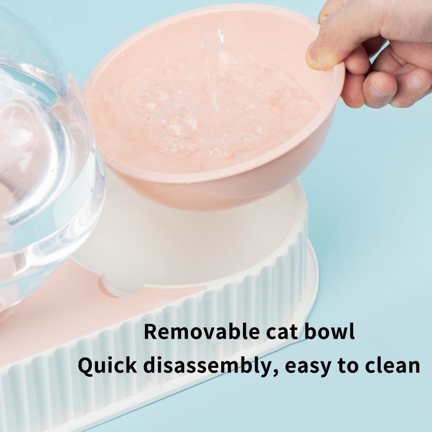 Plastic Pet Feeding Drinkers Cat Dog Automatic Feeder - Outlitte