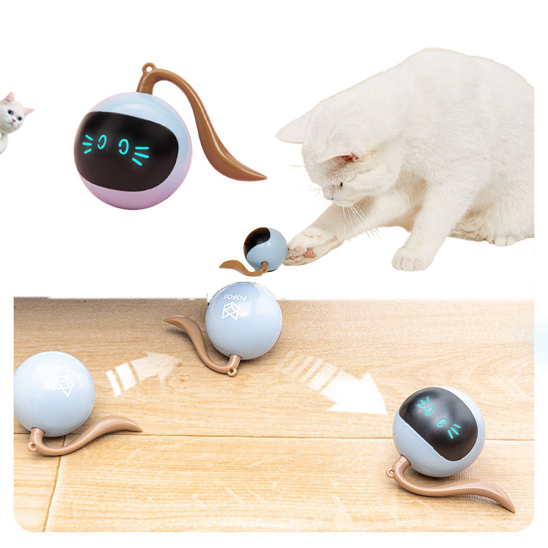 Pet Smart Interactive Colorful LED Rotating Ball - Outlitte