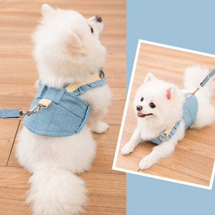 Cute Pet Dog Harness Leash Set - Outlitte