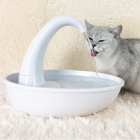 Automatic Swan Pet Cat Water Dispenser Drinking Bowl - Outlitte