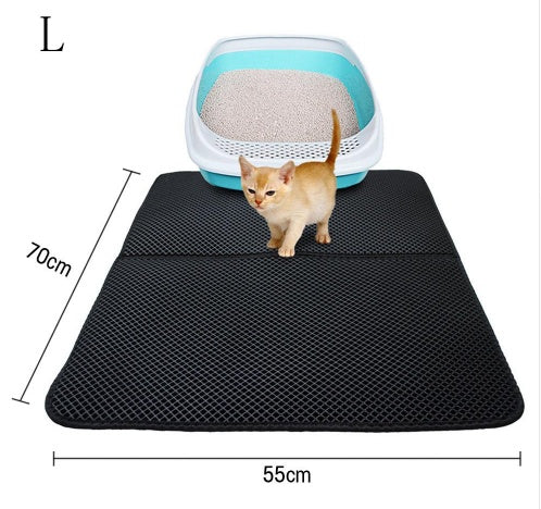 Double Layer Litter Cat Bed Pads Pet Cat Litter Mat - Outlitte