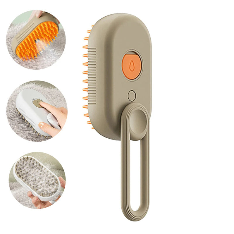 3 In 1 Electric Spray Cat Hair Brush Grooming Hair Removal Comb - Outlitte