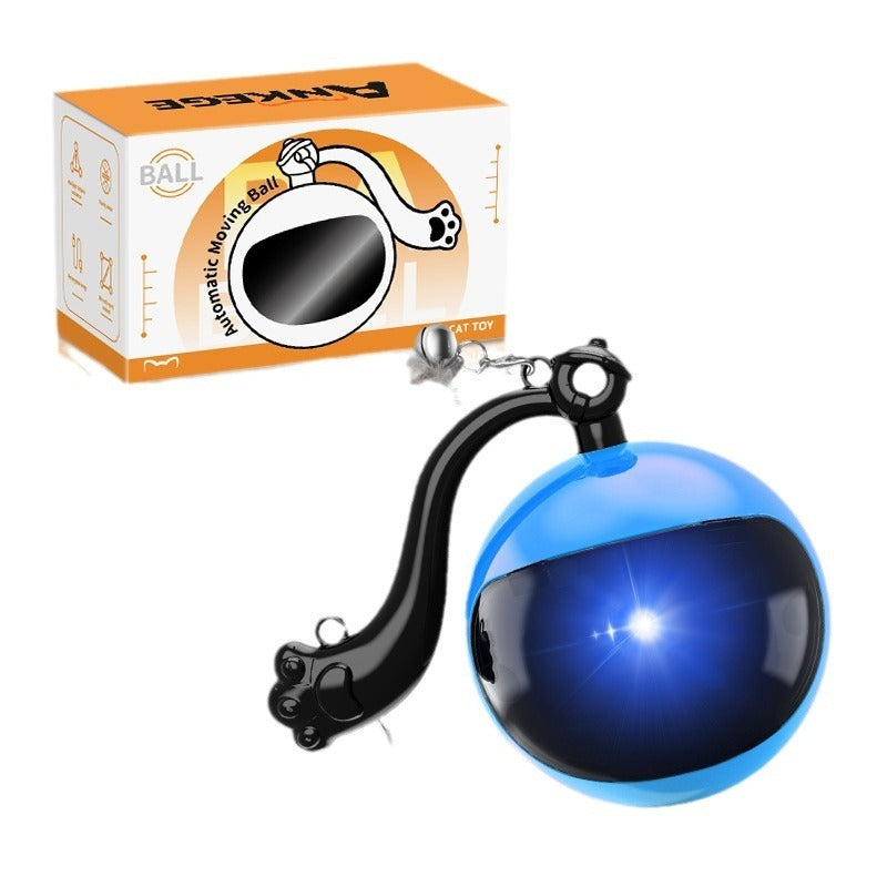 Rotating Cat Teasing Ball Light Sound Effect Self-Hi Toy