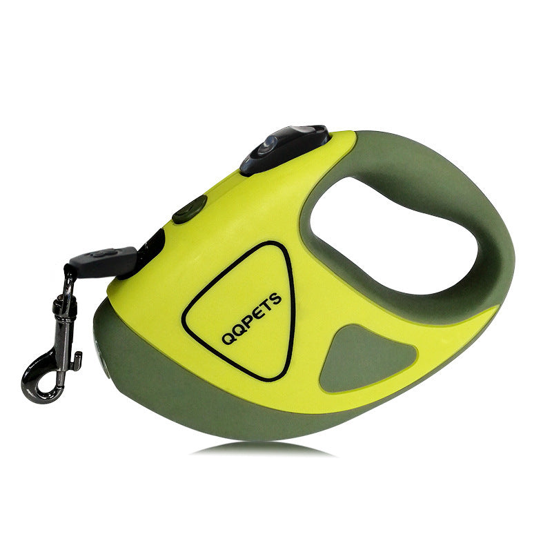 Pet Dog Automatic Retractable Fiber Leash With Night Safety LED Shining - Outlitte