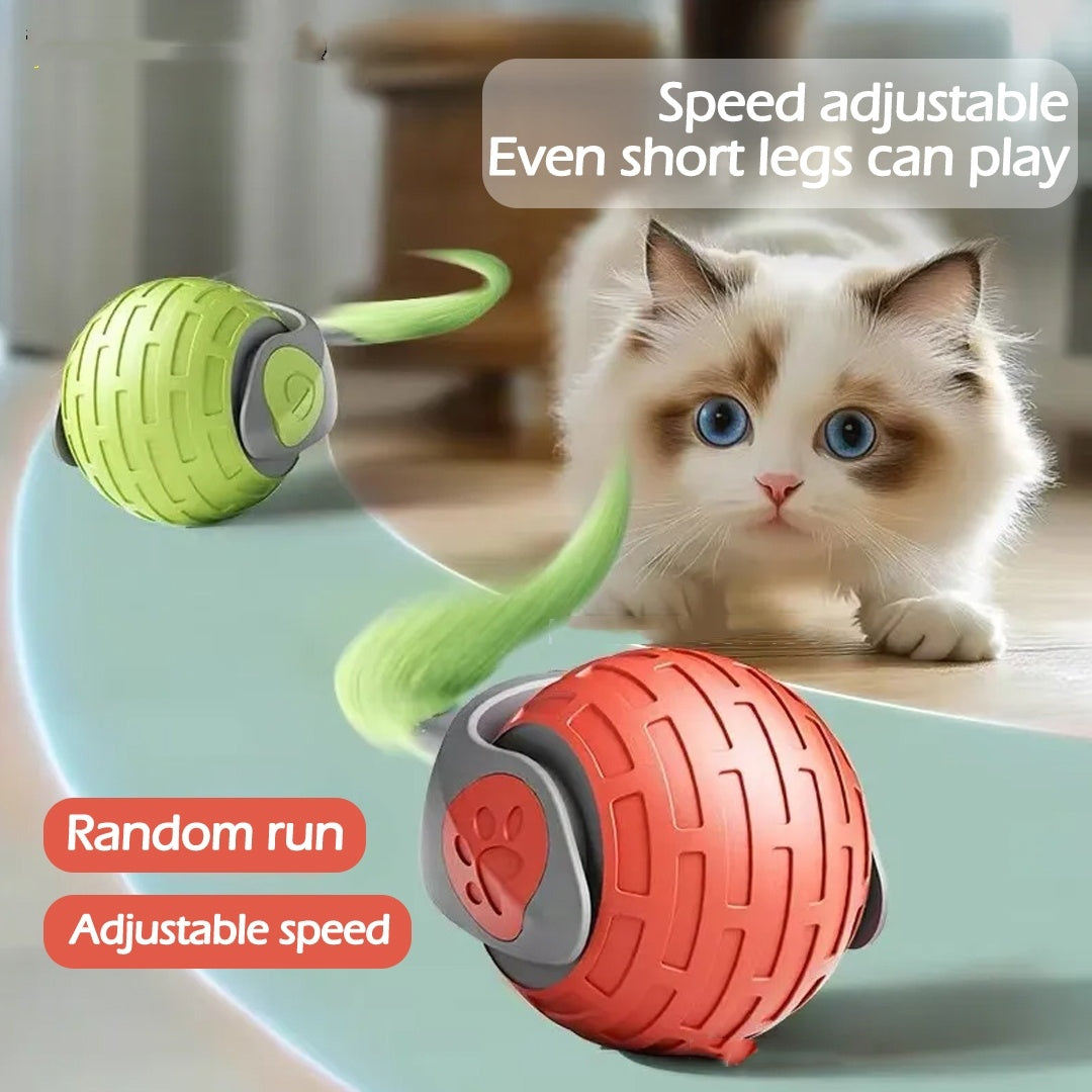 New Interactive Cat Toys Ball Auto Electric Rolling Ball Toys - Outlitte