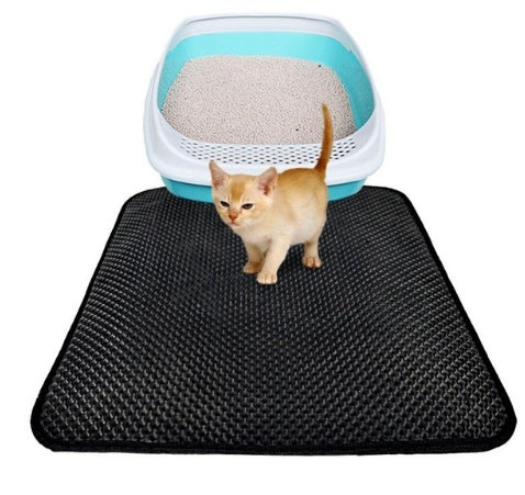 Double Layer Litter Cat Bed Pads Pet Cat Litter Mat - Outlitte