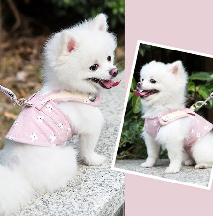 Cute Pet Dog Harness Leash Set - Outlitte