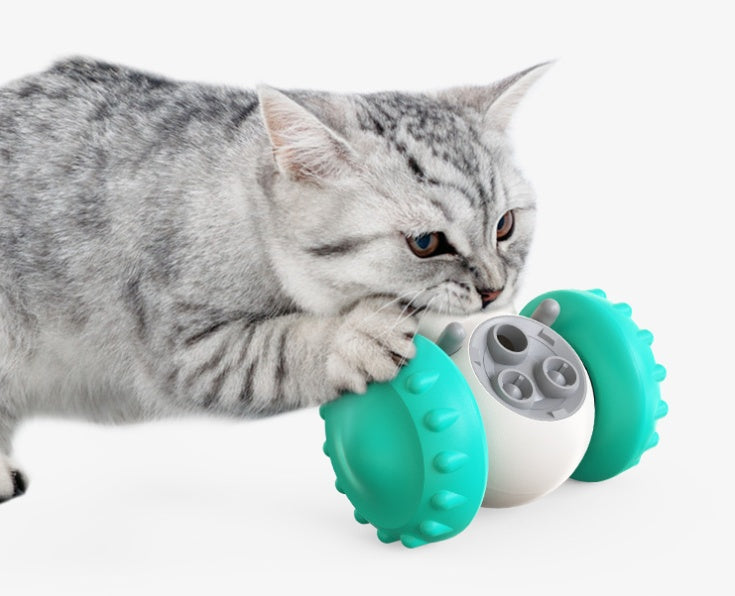 Slow Food Interactive Balance Car Multifunctional Fun Development Smart Pet Feeding Toy - Outlitte