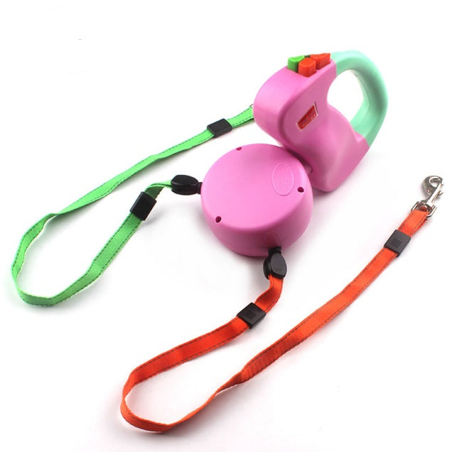 Retractable Dual Pet Dog Walking Leash - Outlitte