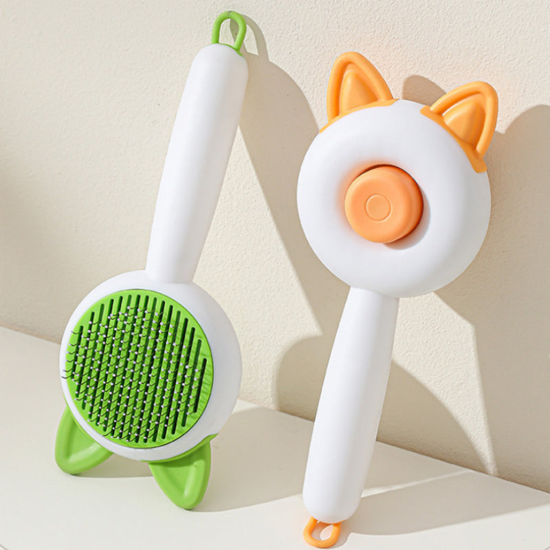 Pet Self Cleaning Hair Remover Brush For Dogs Cats Grooming Tools - Outlitte