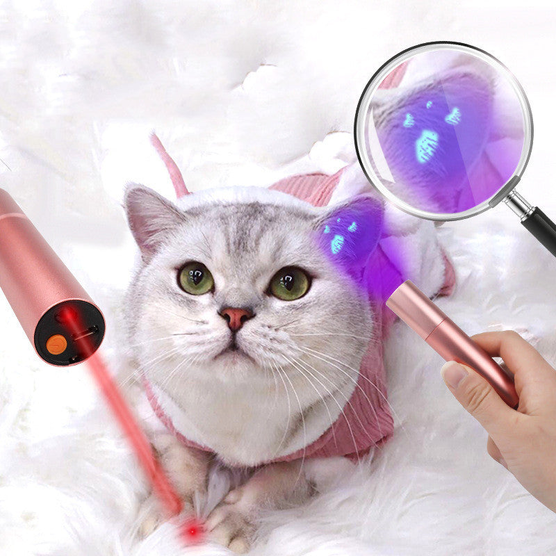 2 in 1 Cat Ringworm Detection Lamp Laser Funny Cat Stick - Outlitte