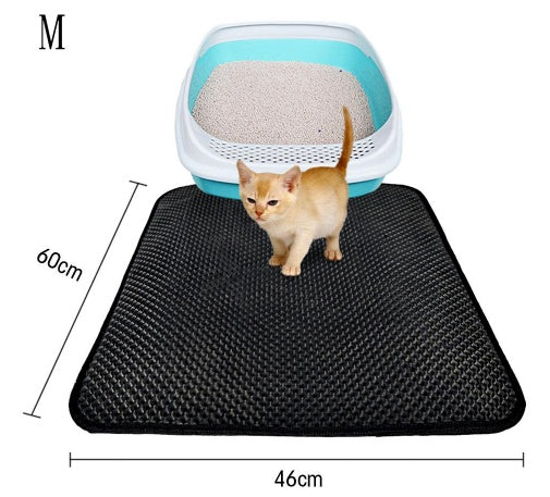 Double Layer Litter Cat Bed Pads Pet Cat Litter Mat - Outlitte