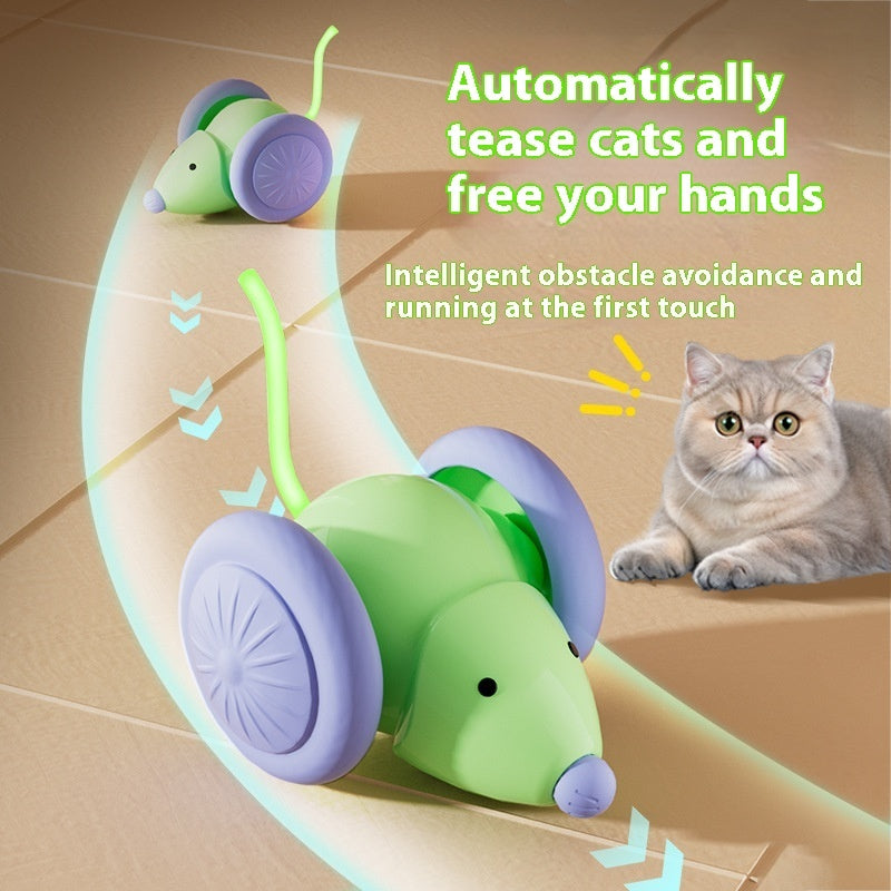 Electric Mouse Car - Automatic Interactive Cat Toy - Outlitte