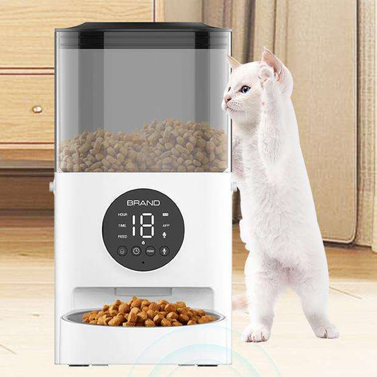 Distributeur automatique de nourriture pour animaux de compagnie, compatible Wi-Fi, pour chats et chiens