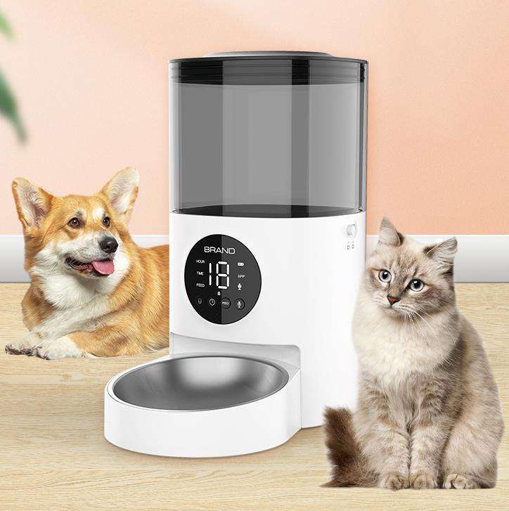 Distributeur automatique de nourriture pour animaux de compagnie, compatible Wi-Fi, pour chats et chiens