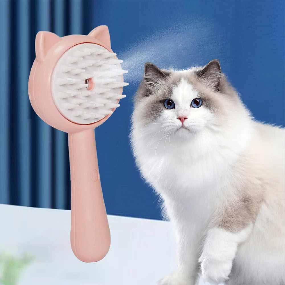 Multifunctional Cat Grooming Brush Rechargeable Self Cleaning Slicker Brush - Outlitte