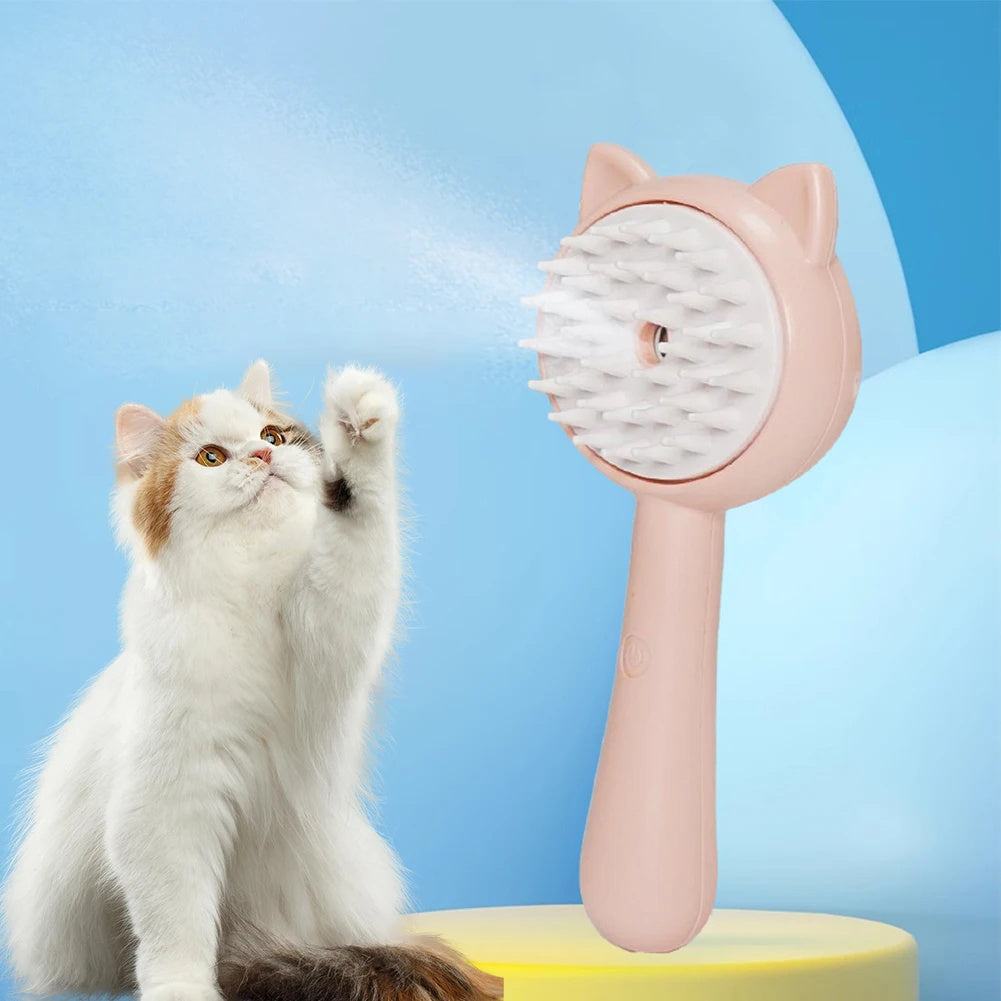 Multifunctional Cat Grooming Brush Rechargeable Self Cleaning Slicker Brush - Outlitte