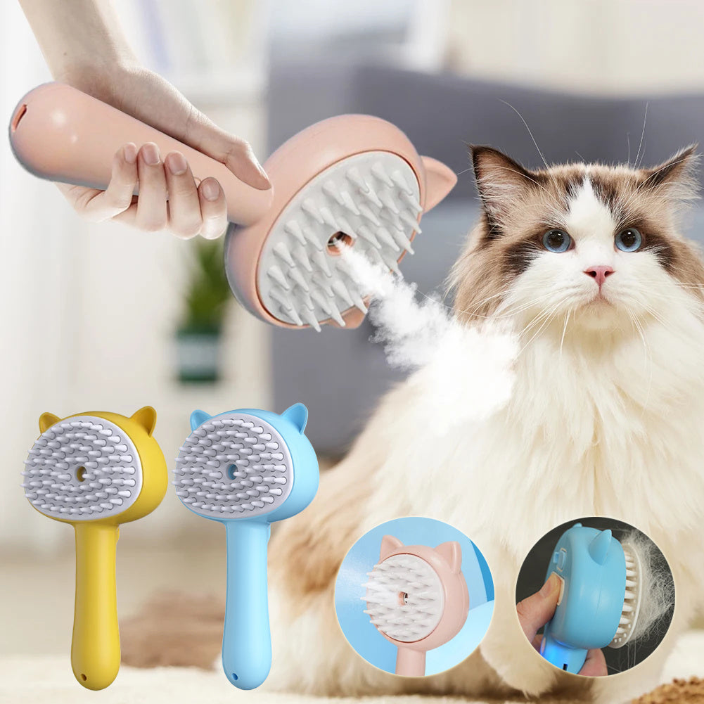 Multifunctional Cat Grooming Brush Rechargeable Self Cleaning Slicker Brush - Outlitte