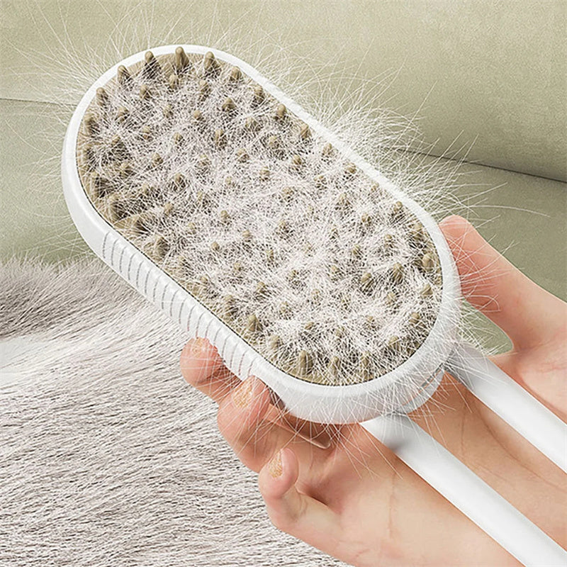 3 In 1 Electric Spray Cat Hair Brush Grooming Hair Removal Comb - Outlitte