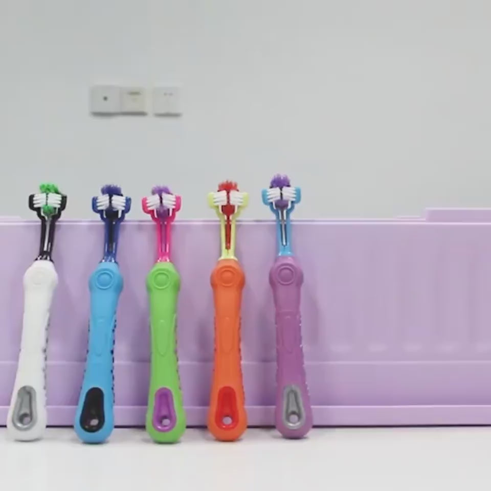 Three Sided Pet Toothbrush